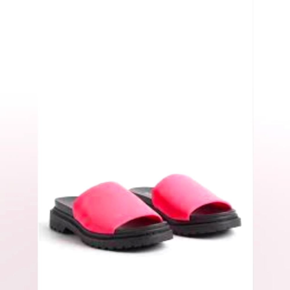 Torrid Hot Pink Slides
